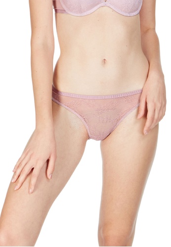 6IXTY8IGHT purple Suzu Solid, Heart Jacquard Mesh Bikini Brief PT10003 15DAFUS6165F8AGS_1