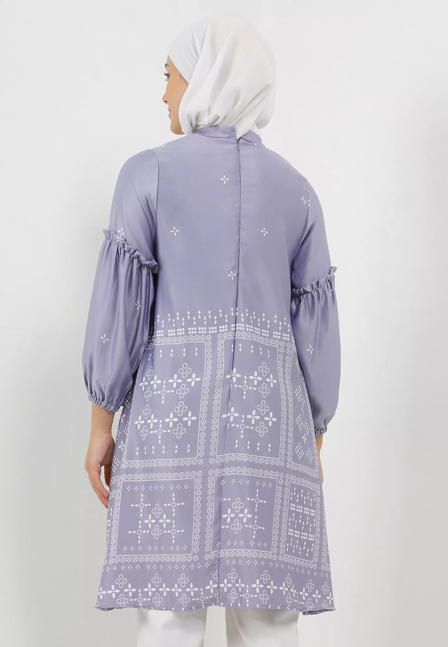 MFMW Federica Tunik Purple Motif Etnik