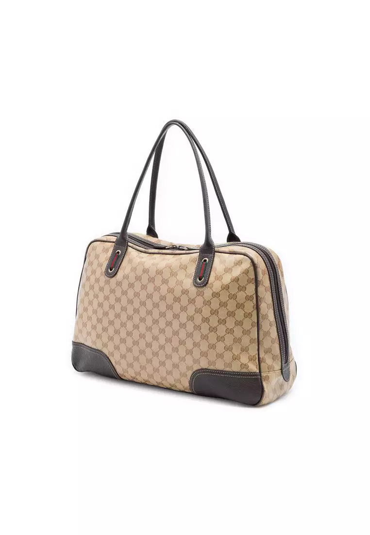 Pre-Loved Gucci Gg Crystal Web Princy Shoulder Bag