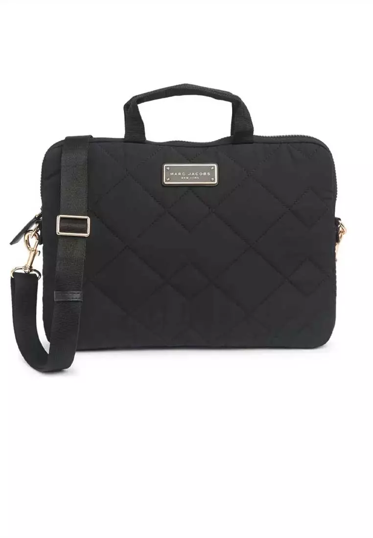 Marc Jacobs Marc Jacobs Quilted Nylon Laptop Bag Black S550M06FA21 2024