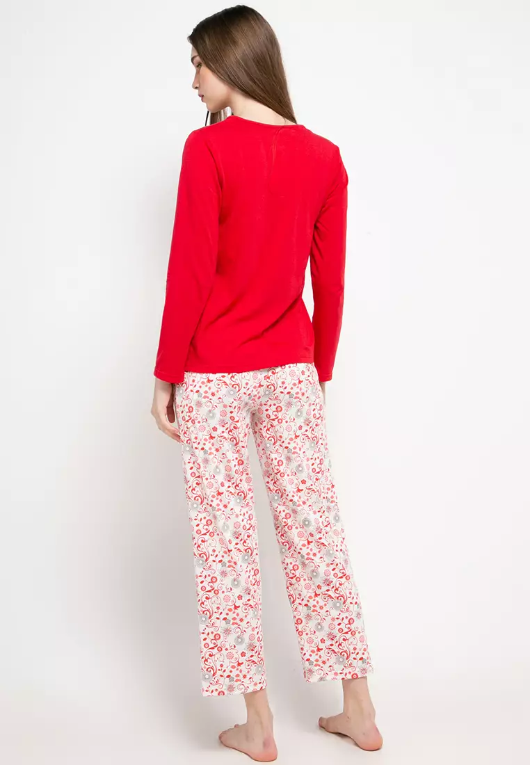 Pyjama Pijama Long Sleeve Long Pants Sleepwear