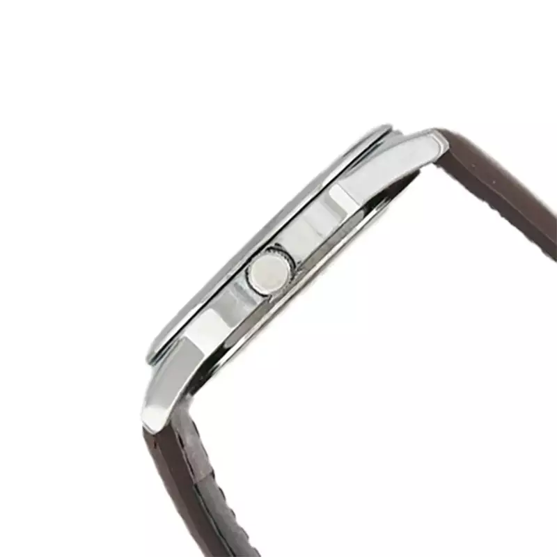 Jam Tangan Pria Casio General MTP-V005L-7B4UDF White Dial Brown Leather Band