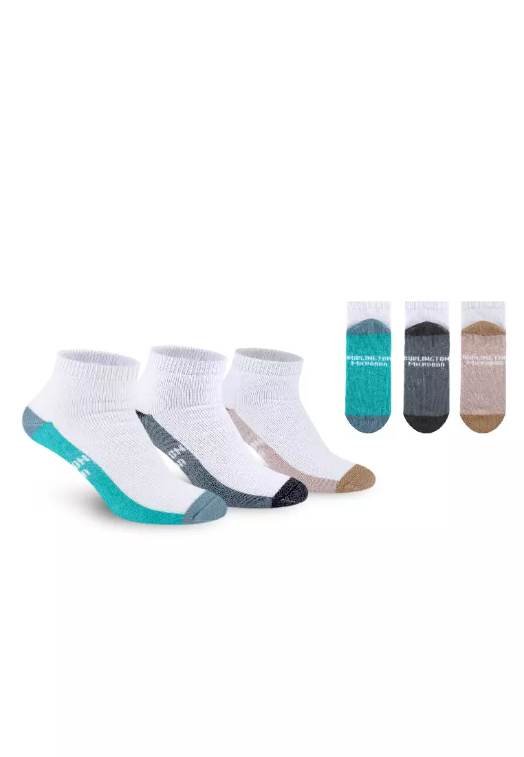 Microban Boys' Cotton Thick Sports Ankle Socks 3 pairs in a pack VBSKG15