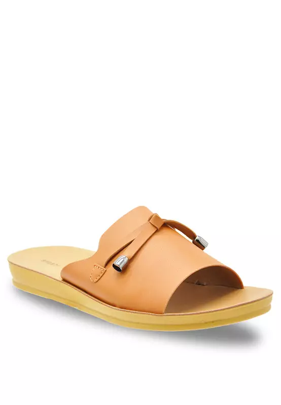 Ribbon Slip On Sandals