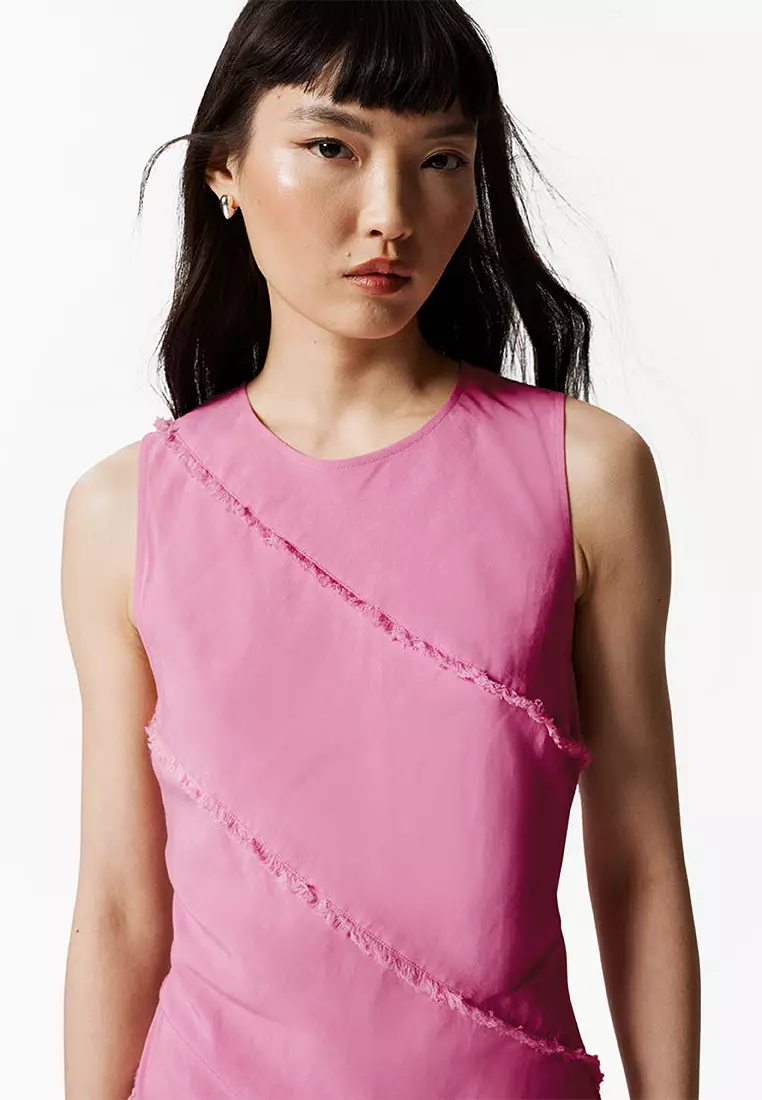 Sleeveless A-Line Midi Dress