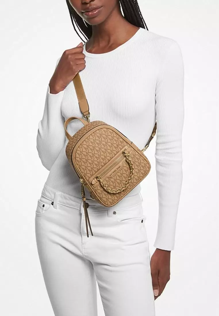 Michael kors mini top logo backpack