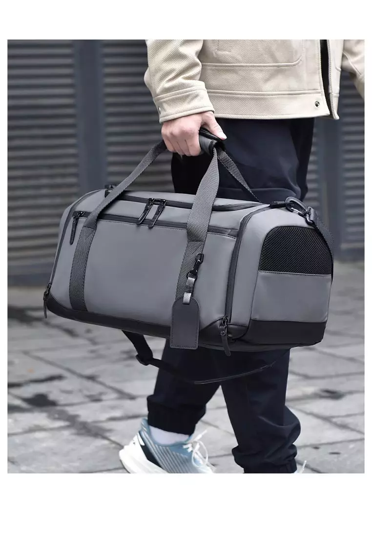 Leather Travel Duffel Bag