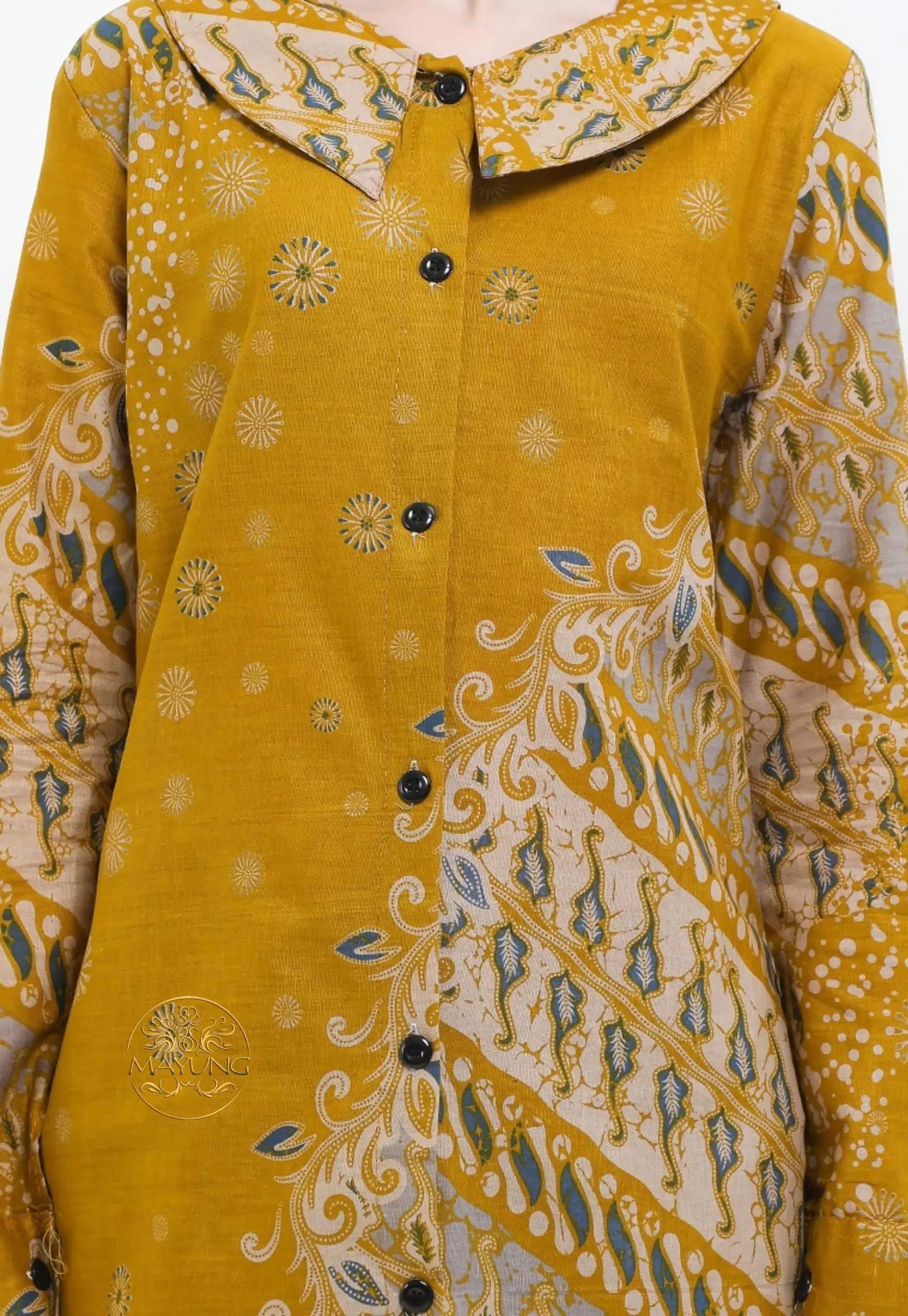 Jual Batik Mayung Tunik Batik Vrawijaya Kuning Premium NLN Original ...