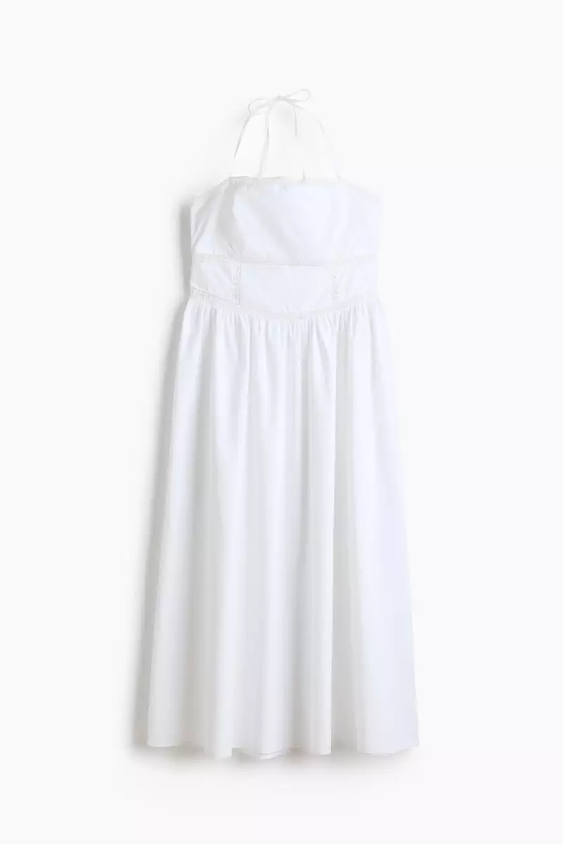 Tie-strap cotton dress