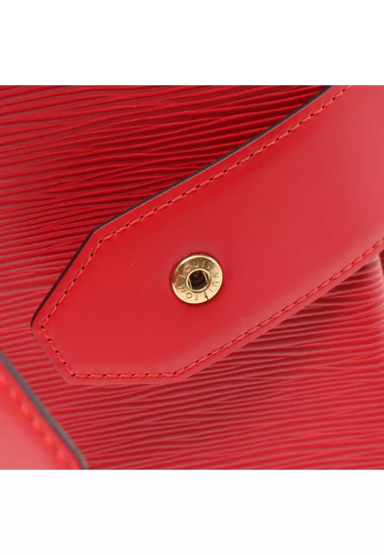Louis Vuitton Epi Sac De Paul Attached Pouch Castilian Red Leather Women's LOUIS  VUITTON