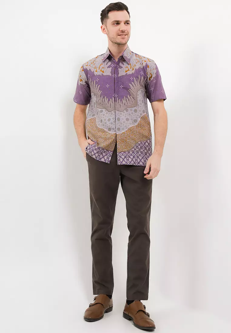 Turkey Kemeja Batik Premium Pria Casual Modern Lengan Pendek