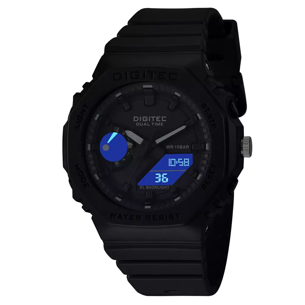 DIGITEC Jam Tangan Analog-Digital Wanita MDA-3119T - BKRG4B Hitam