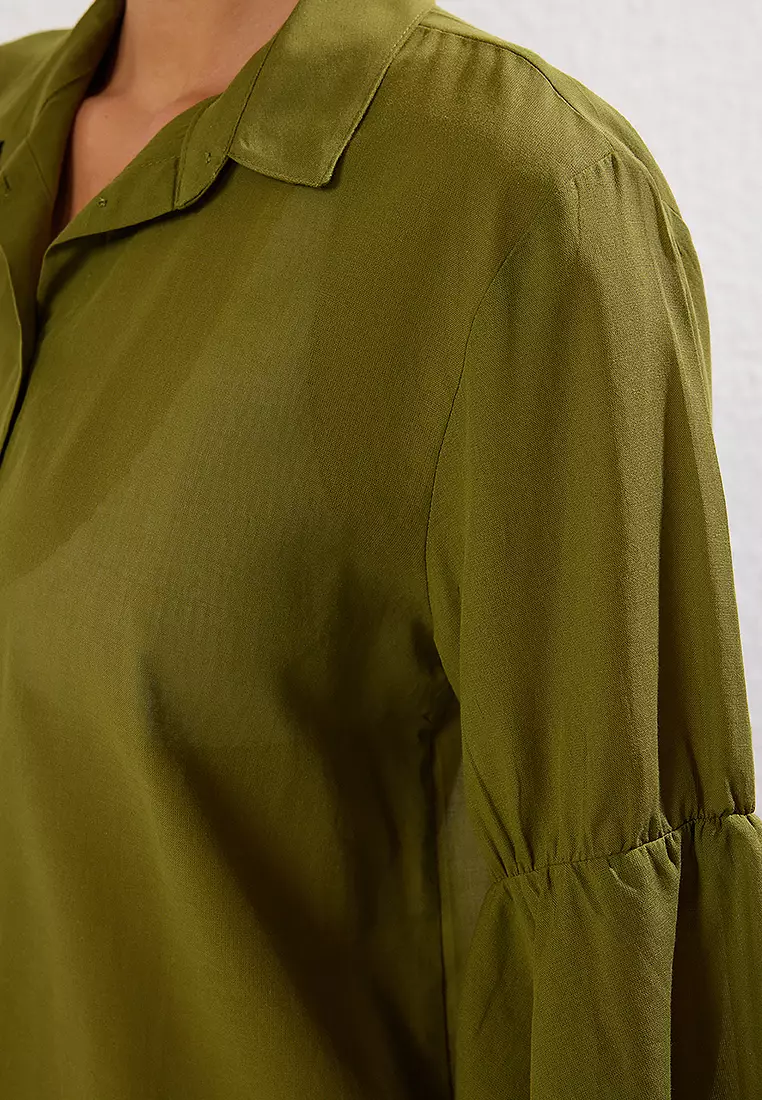 荷葉連身迷你裙