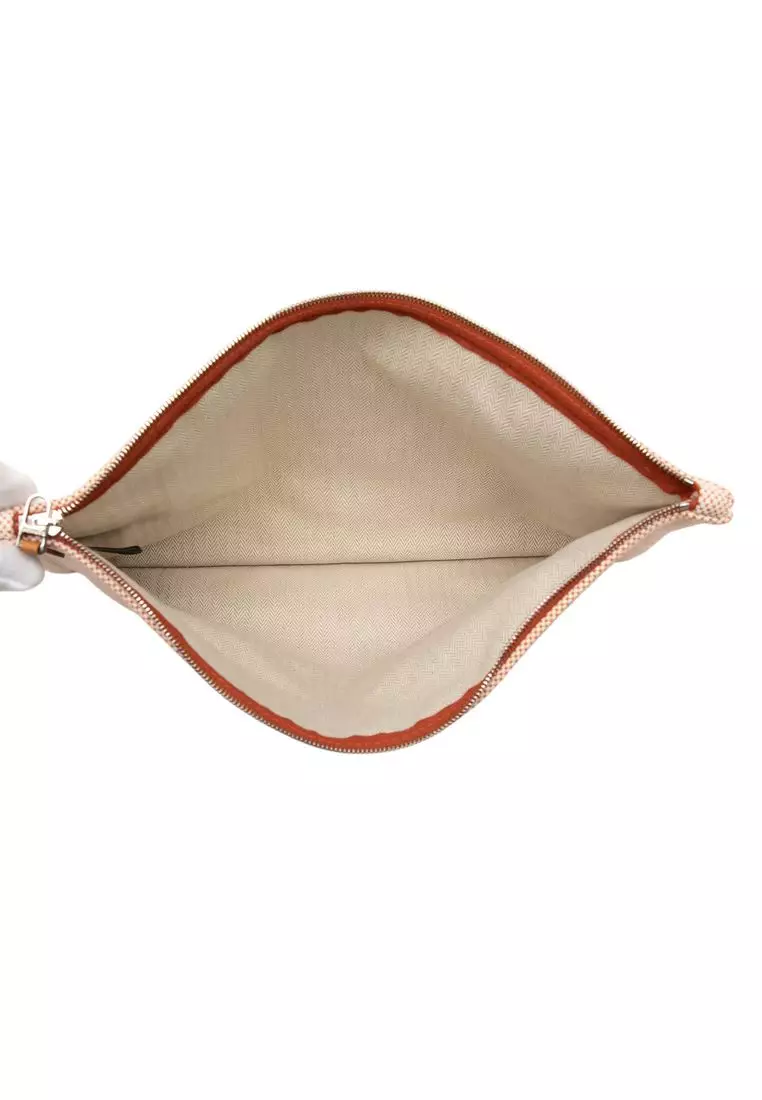 Pre-Loved Hermès Large Canvas H Labyrinthe Case