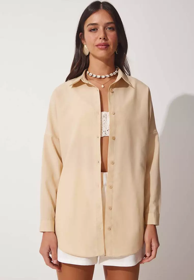 Oversize Long Basic Shirt