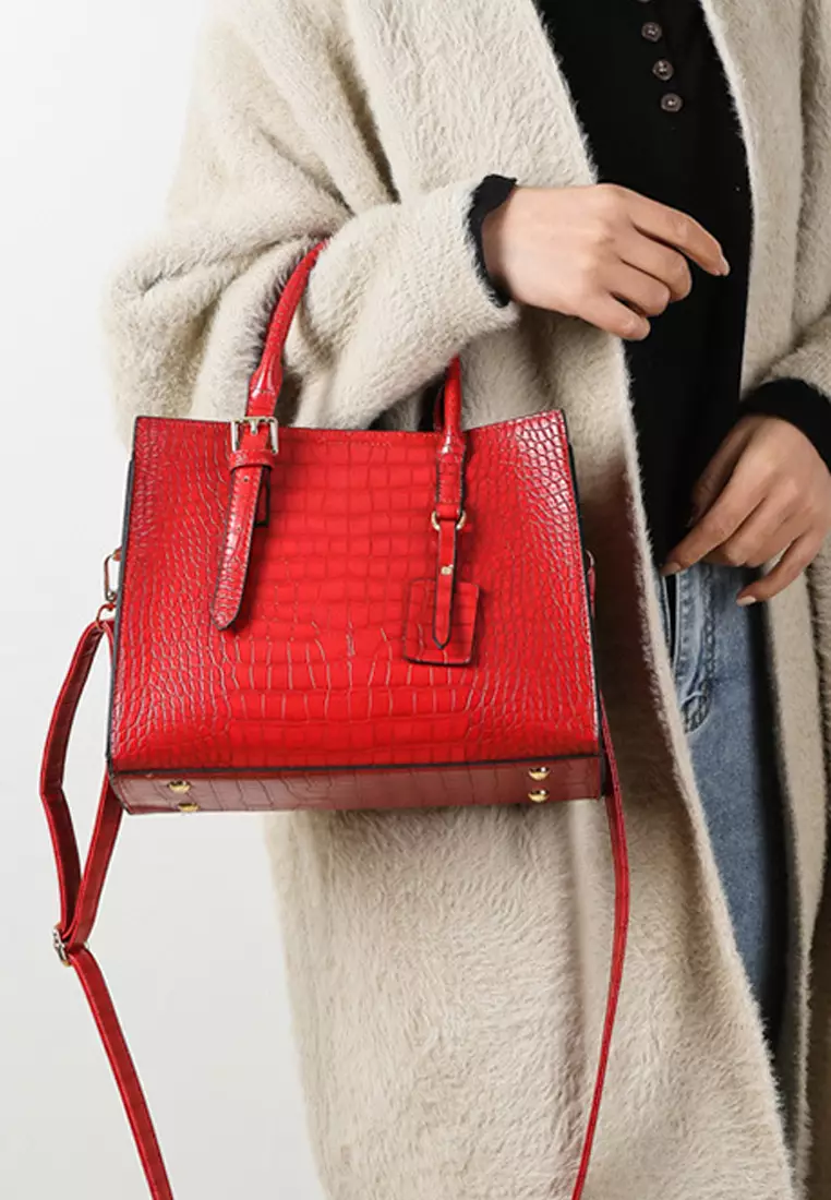 Red croc sale bag