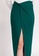 Hook Clothing green Knot Split Asymmetrical Skirt 6FBA8AA94556A1GS_6