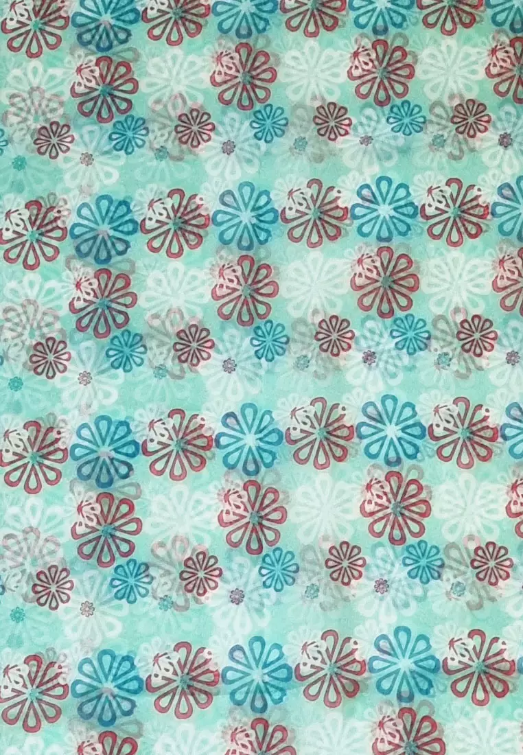 Florana Printed Scarf Green