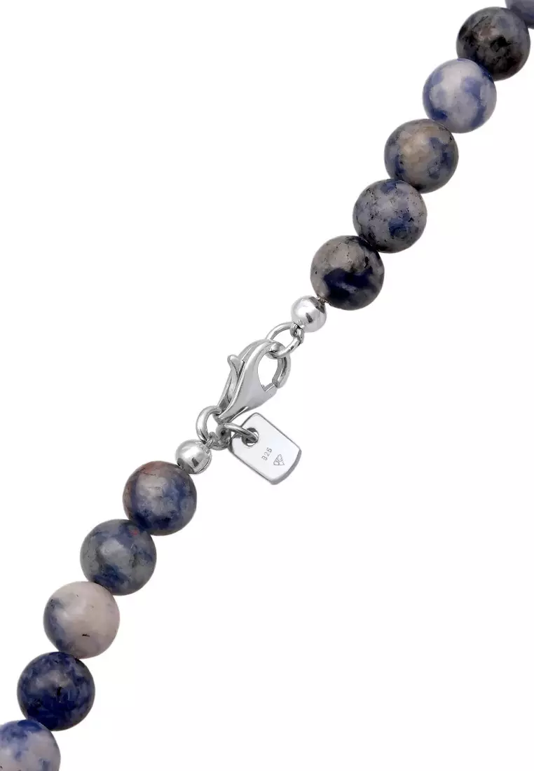 EXCLUSIVE Kalung Perhiasan Perak 925 Pria Beads Vintage Agate Beads
