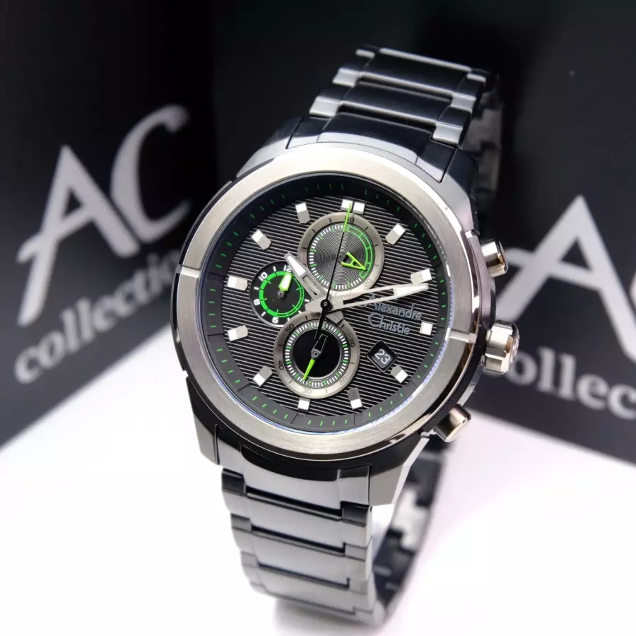 Alexandre Christie 6665 Hitam Ring Ash Grey Cowok