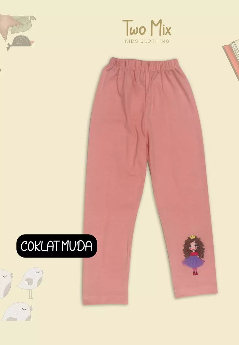 Two Mix Celana Legging Anak Perempuan / Leging Anak Cewek Motif Gajah Lucu Imut usia 1-12 tahun 4190