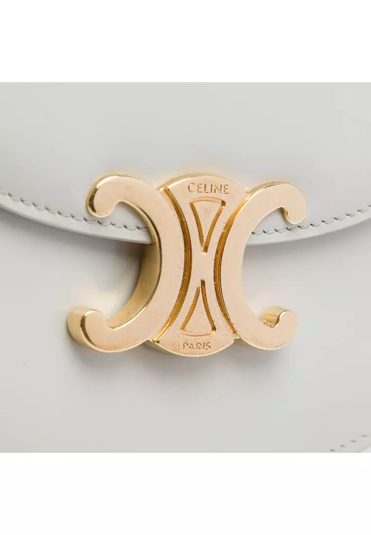 Pre-Loved Celine Mini Shiny Calfskin Besace Clea Satchel