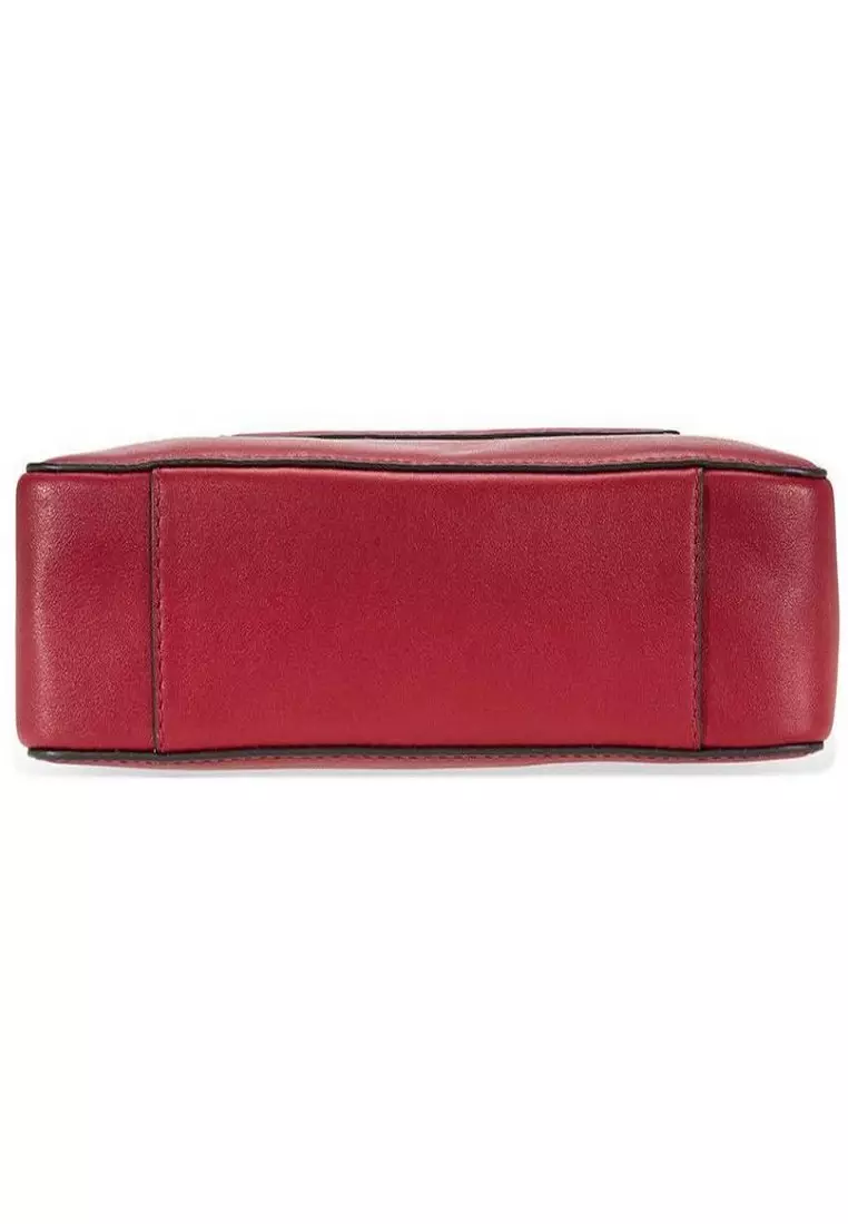 Buy MICHAEL KORS Michael Kors Gloria Leather Messenger Bag Red