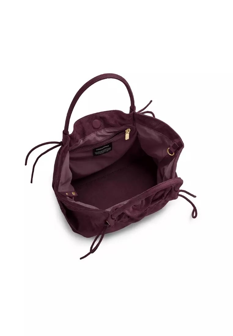 Mandu Mini Bag Suede - Burgundy