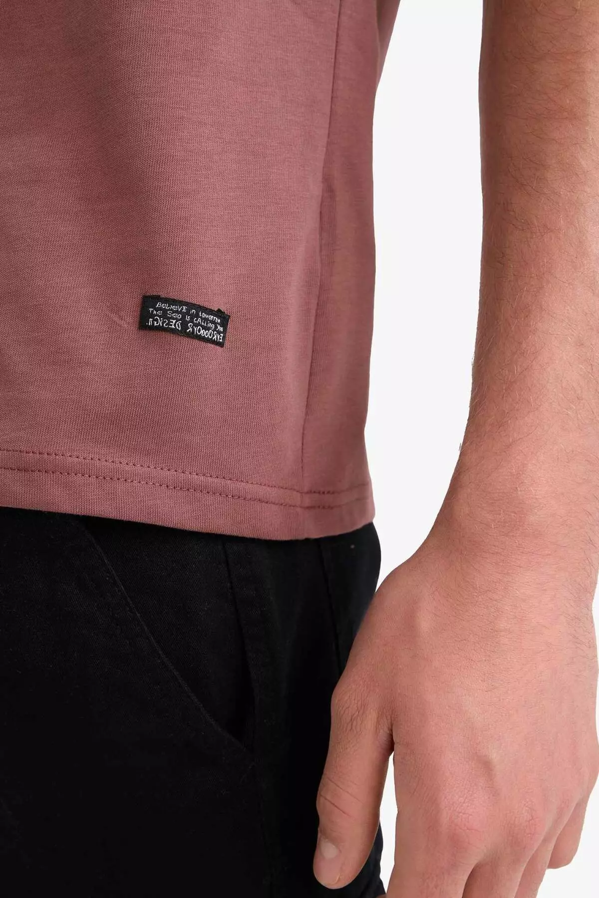 100% Cotton Boxy Fit Crew Neck Basic Plain Undershirt C7205Ax25Sm