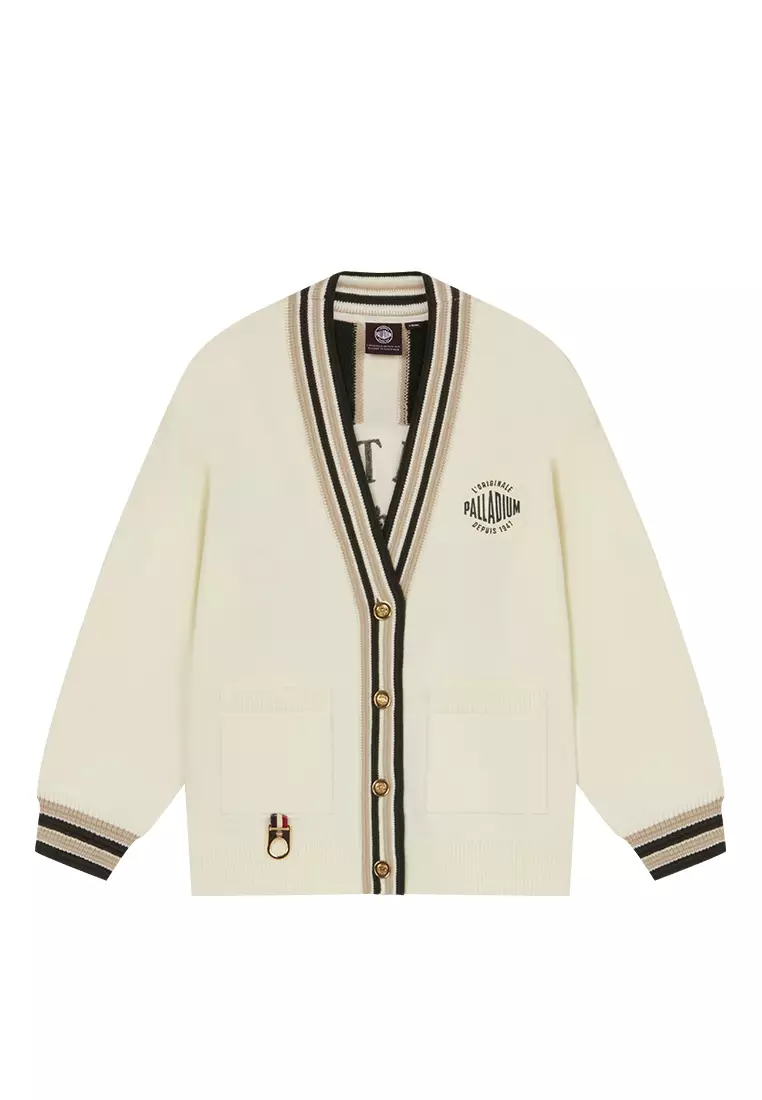 WOMEN'S LOGO COLOR BLOCKS CARDIGAN