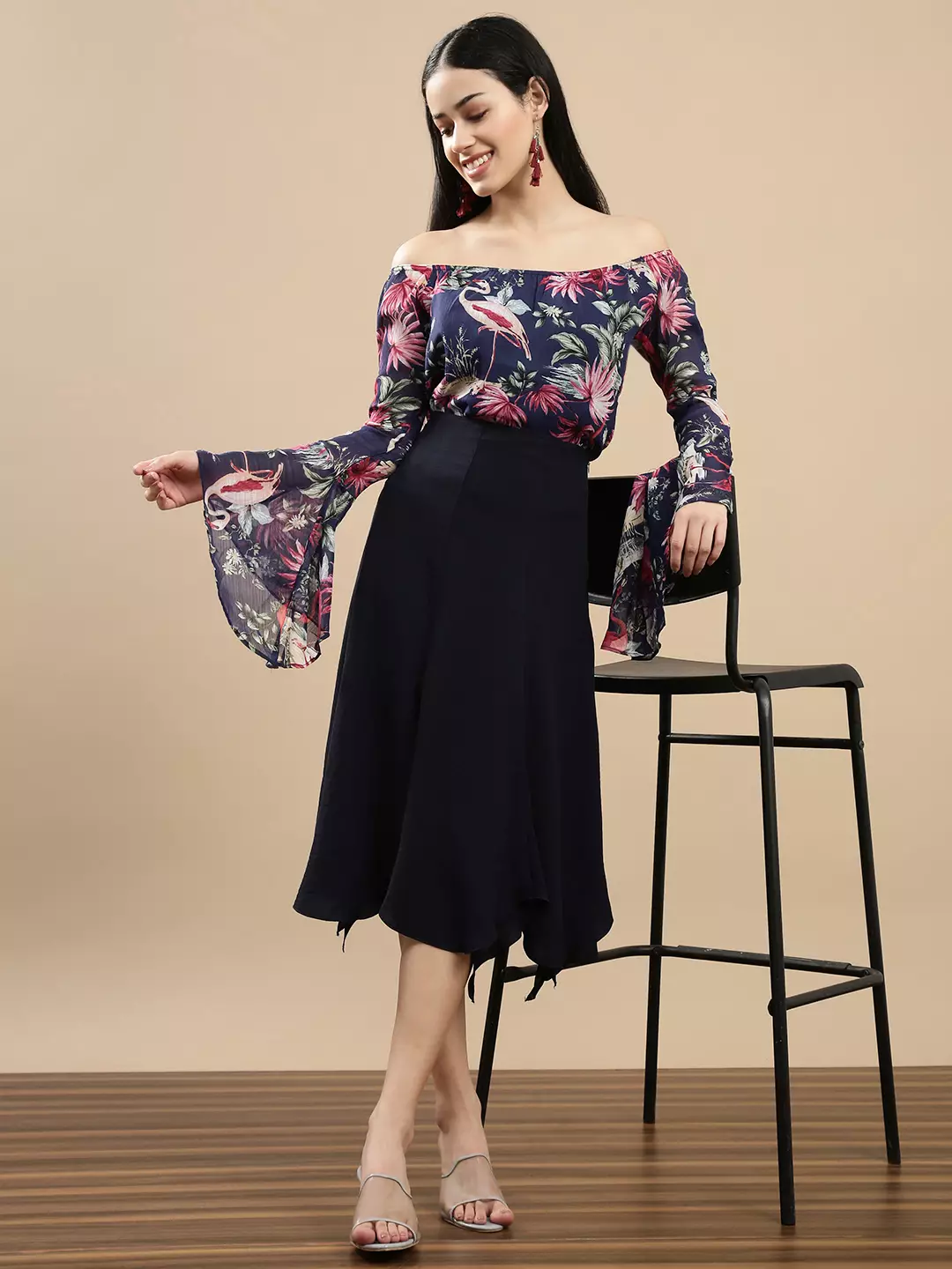 Chanira Milan Blouse-Navy