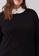 OVS black Plus Size Curvy Boat Neck Knit Pullover 7AB18AAF7586D3GS_3