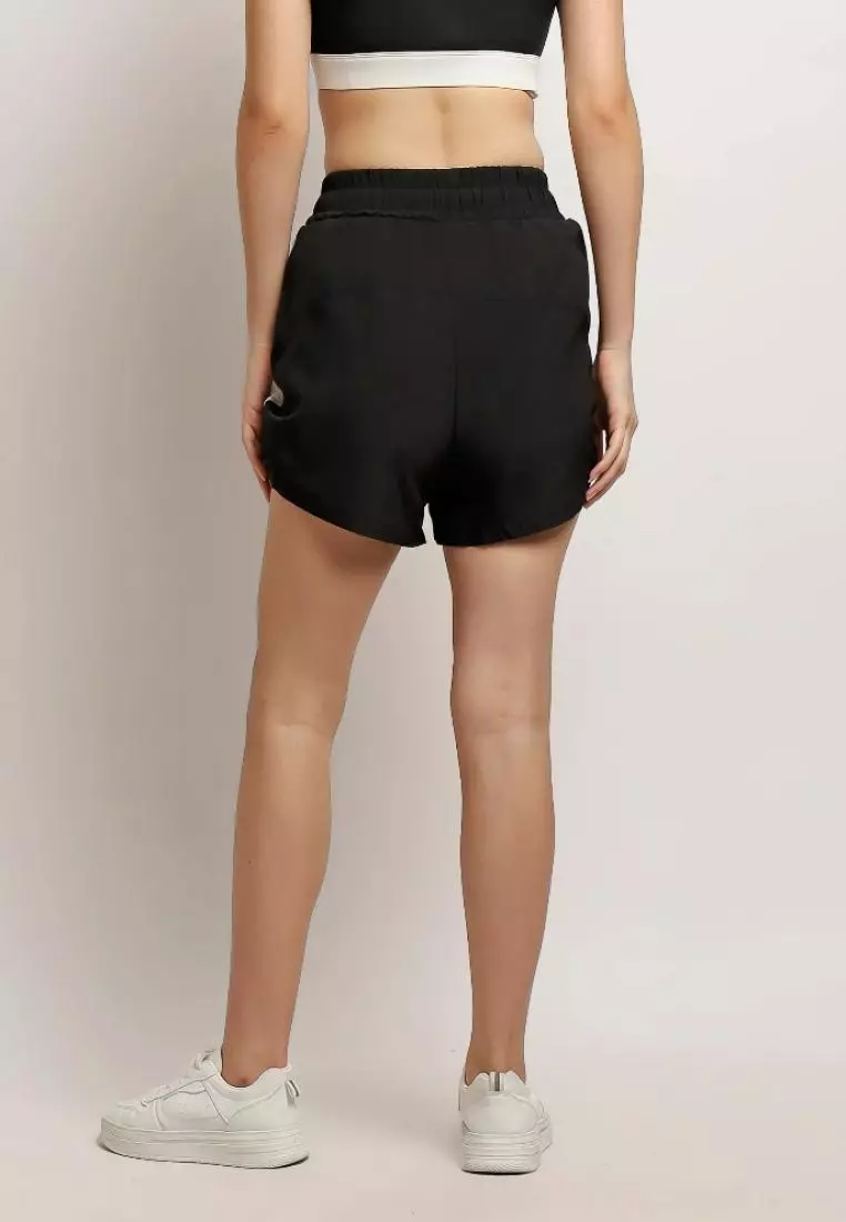 Fitwear - Celana Pendek Big Size Olahraga Wanita VICTORIA LIST MICROFIBRE - LIST WHITE