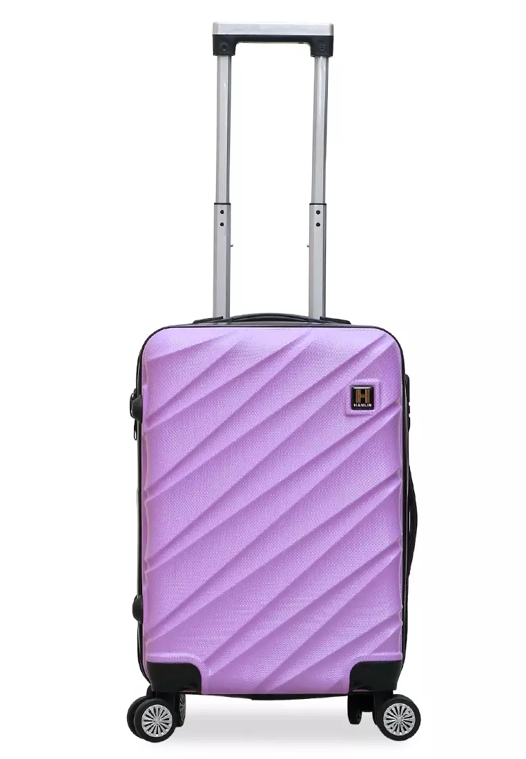 Carlton Koper Cabin Hardcase Unisex Size 20Inch Suitcase Combination Lock Large Compartment Material ABS+PVC Coated ORIGINAL - Lilac