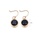Glamorousky black Simple and Fashion Plated Gold Geometric Round Black Cubic Zirconia 316L Stainless Steel Earrings C35F3AC14AD761GS_2