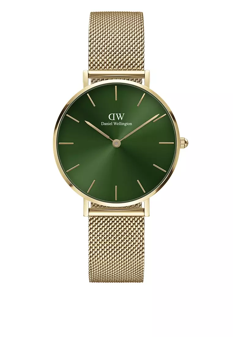 Buy Daniel Wellington Petite Emerald 32mm Watch Green sunray dial