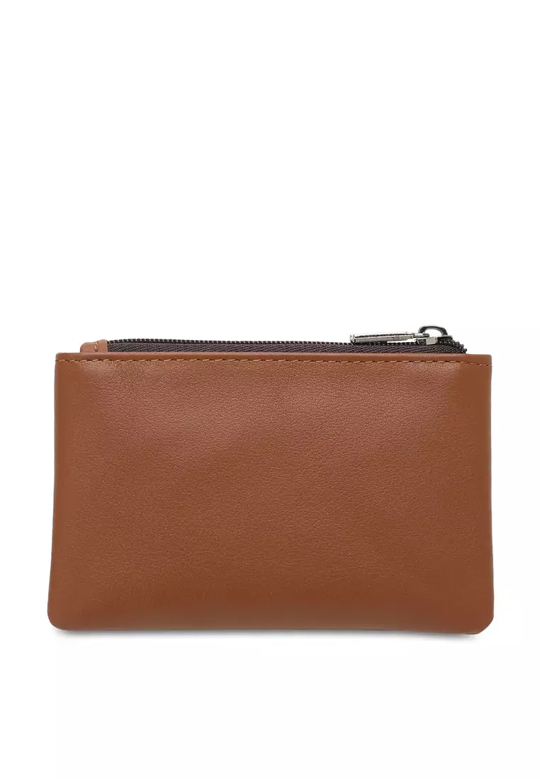 Men's Genuine Leather RFID Blocking Coin Pouch (Kantong Koin Pria Kulit Genuine RFID Blocking)