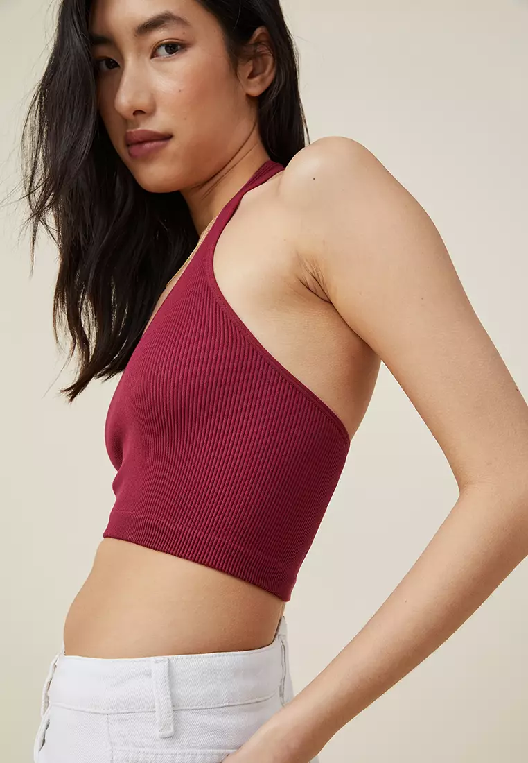 Cotton On Seamless Molly Scoop Neck Halter Top 2024, Buy Cotton On Online
