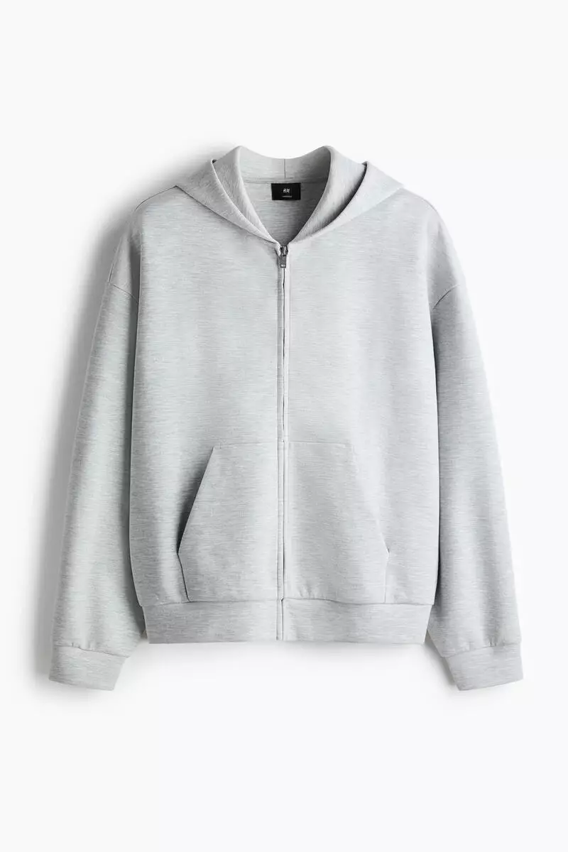 Oversized Fit Interlock Zip-through hoodie