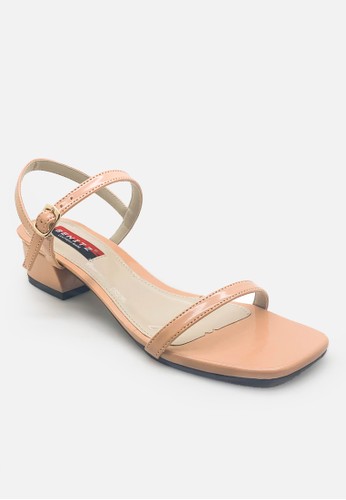 Benitz orange Benitz Women Double Strap Block Heels sandal 269F2SH6044CC7GS_1