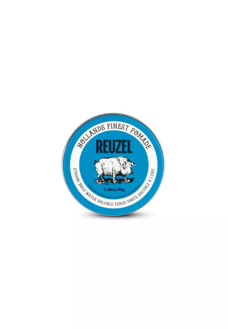 Reuzel New Packaging Hair Pomade Variation 3.38OZ/95G and 1.3OZ/35G - Blue Strong Hold