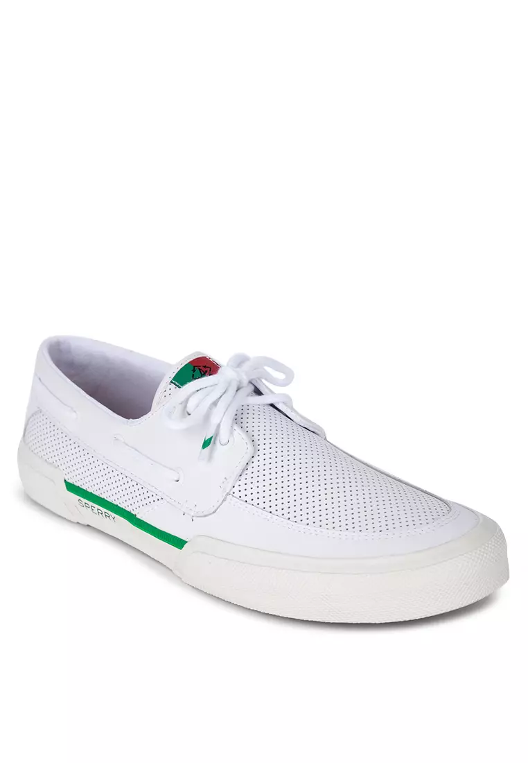 White sperry shoes mens 2025