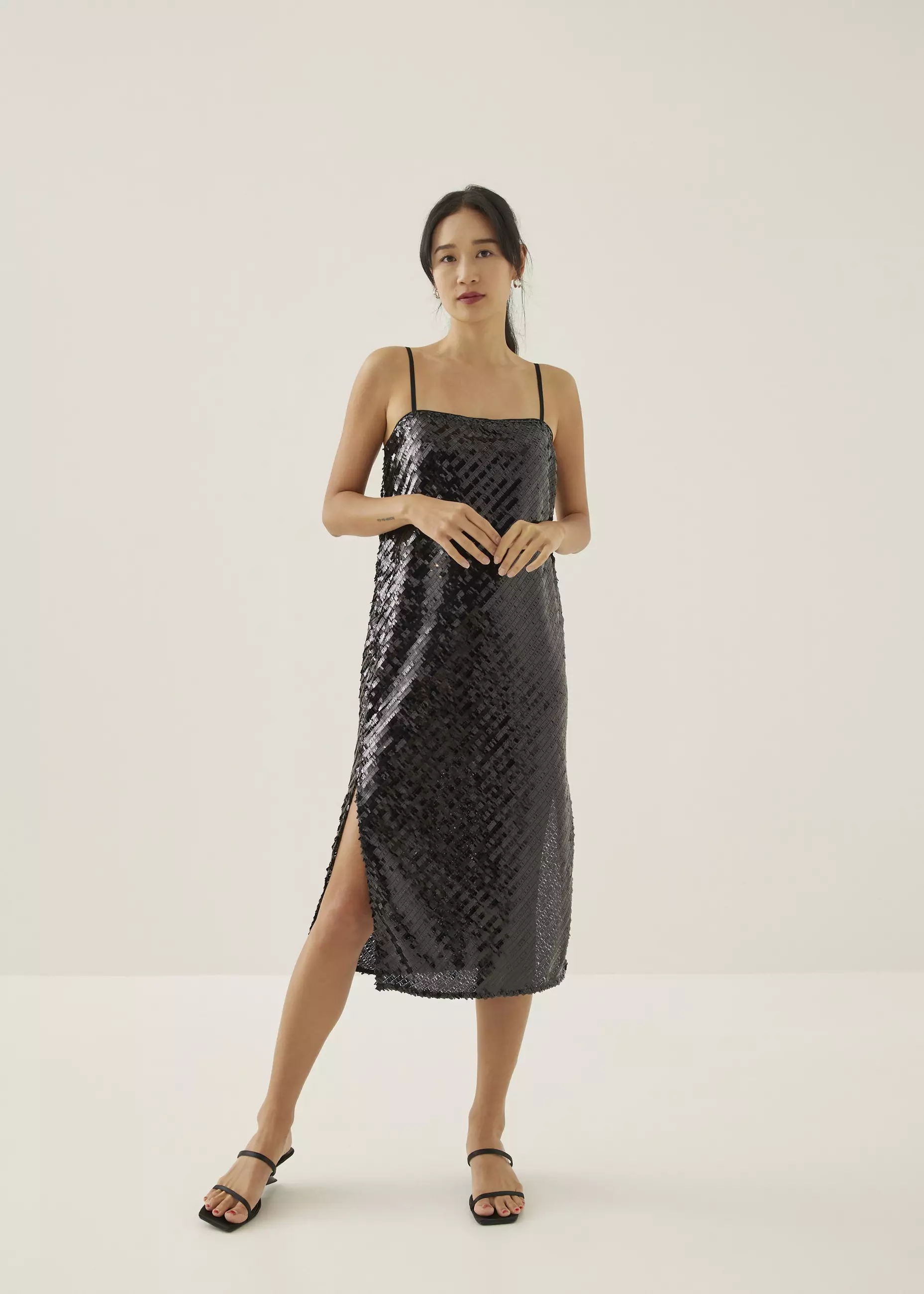 Dress Wanita - Carter Sequin Column Midi Dress