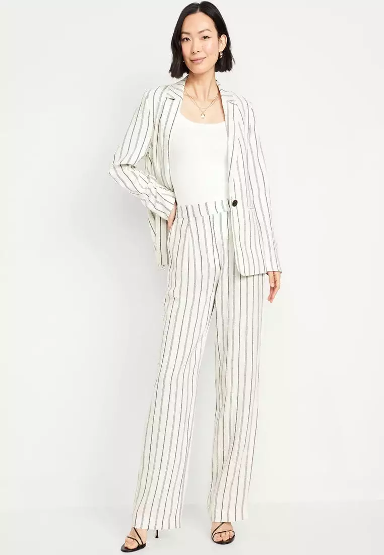 Extra High-Waisted Taylor Wide-Leg Trouser Pants