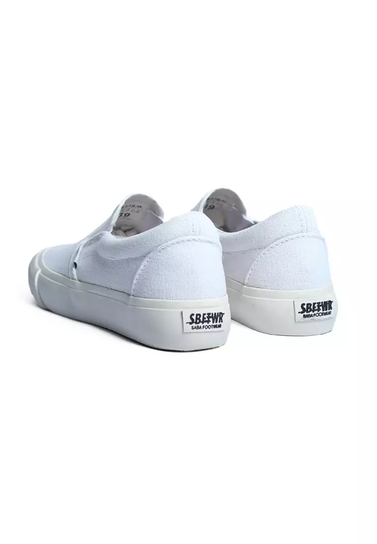 Saba Vintage Slip On Tripple White