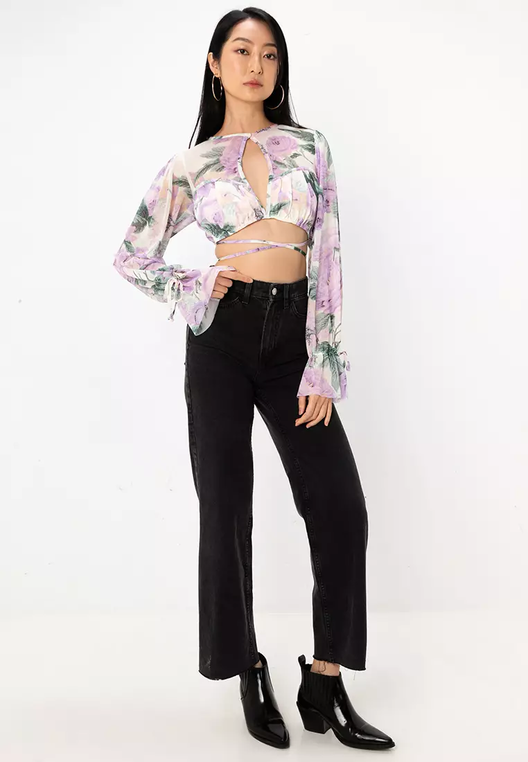 Super Crop Top Wrap Around Waist