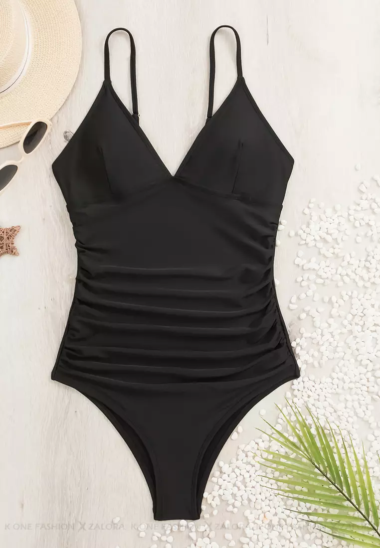 Swimsuit 2025 Aerie Black One Piece Swimsuit Aerie Super Scoop One
