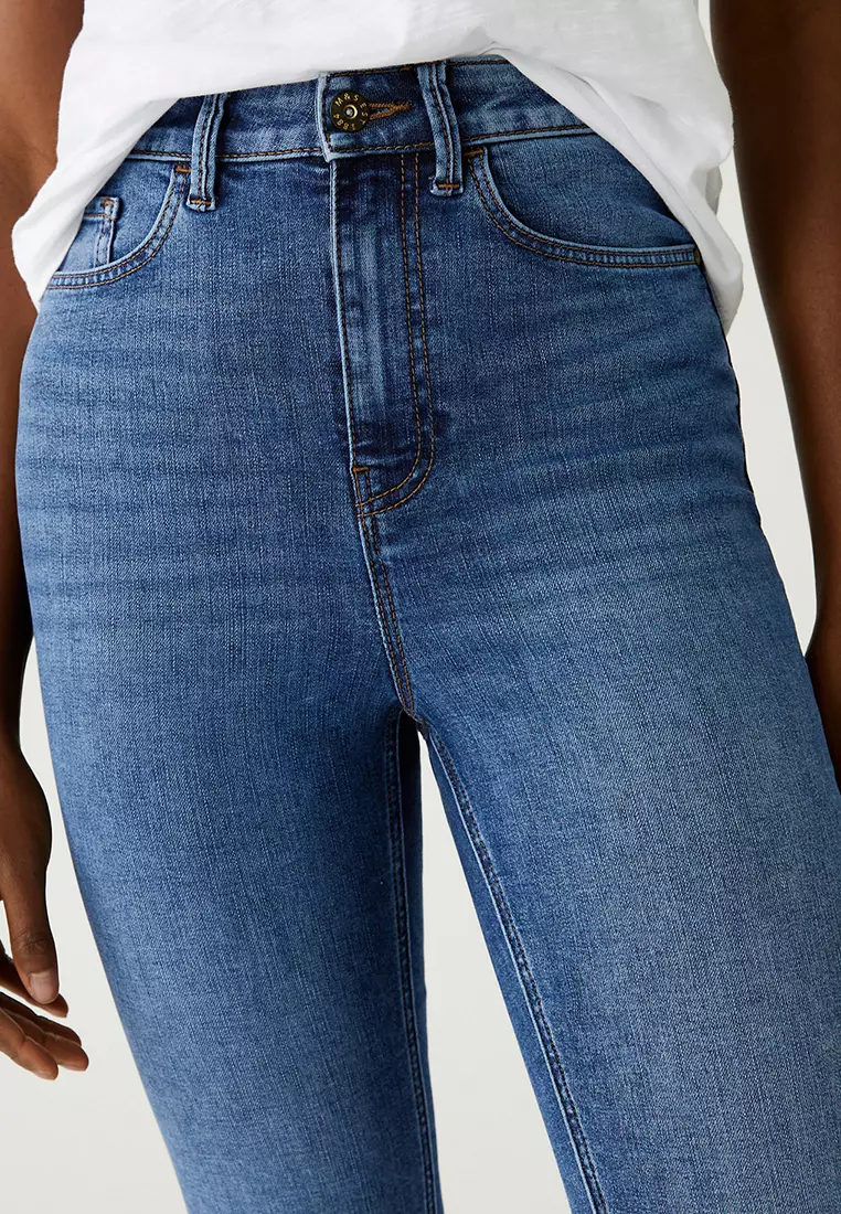 Supersoft High Waisted Skinny Cropped Jeans