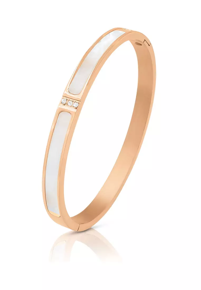 Gold hinged online bangle bracelet