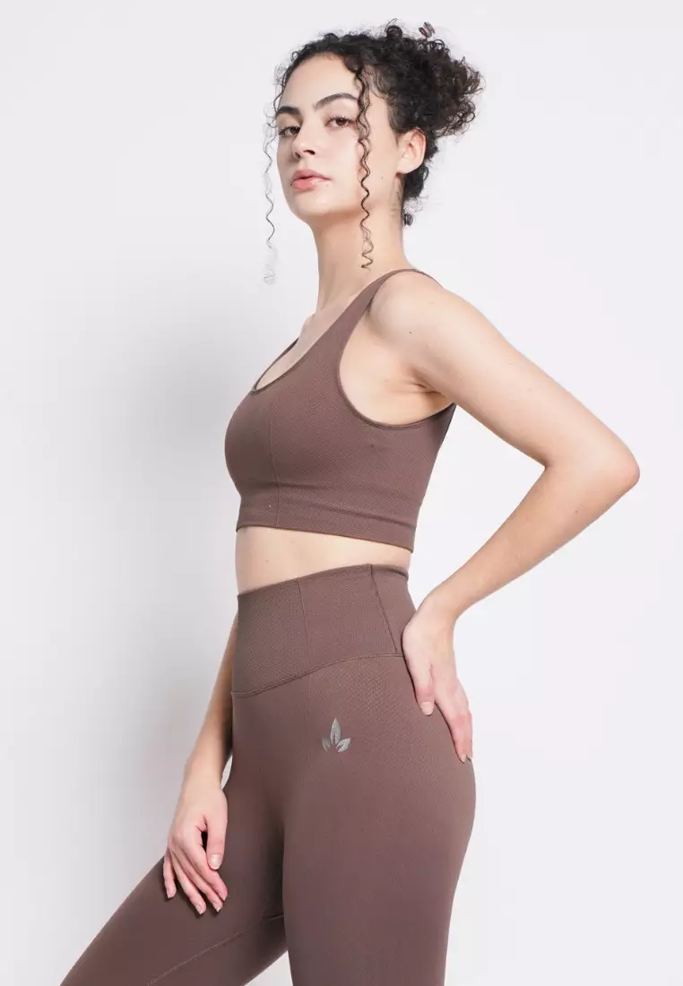 Athena Collection: Premium Seamless Padded Square Neck Sports Bra